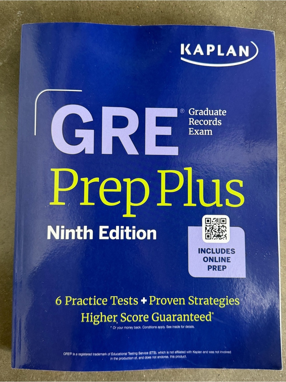Kaplan GRE Prep Plus Ninth Edition Published 2025
